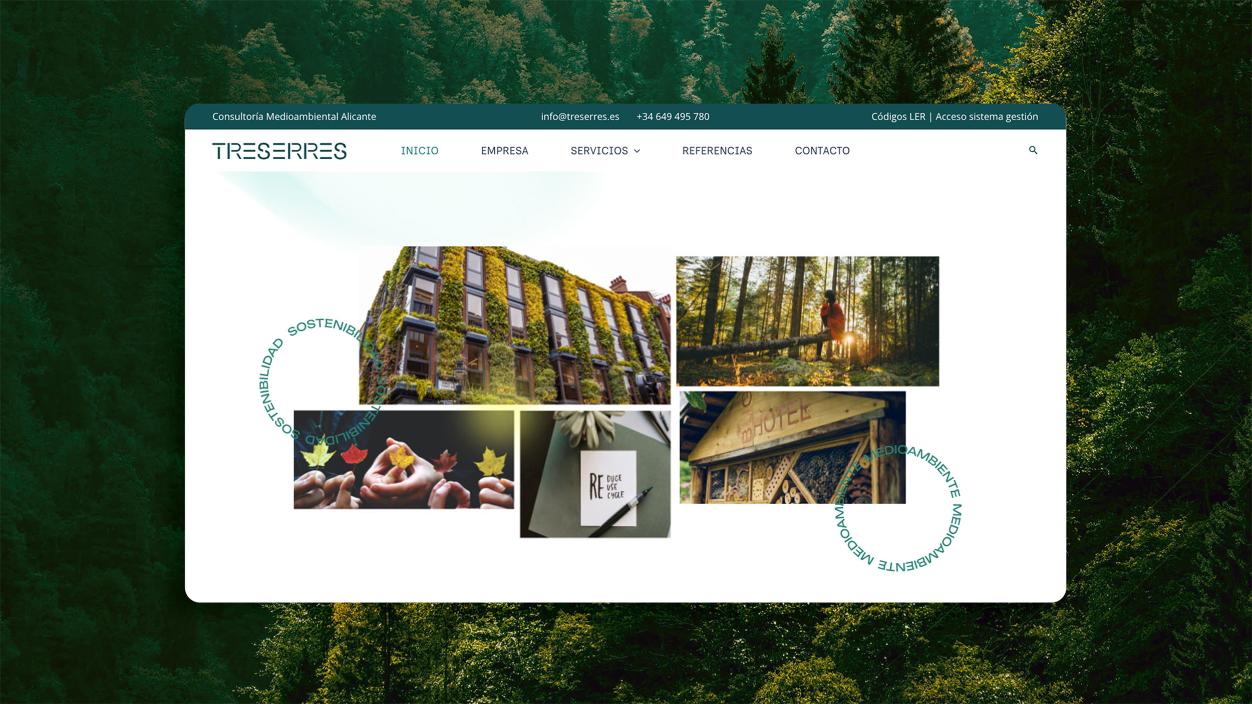 Web corporativa para Treserres